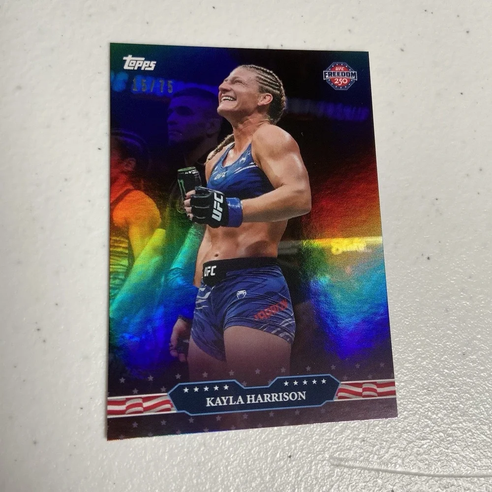 Topps 2026 UFC Freedom 250 - Amanda Nunes & Kayla Harrison /75 Purple Parallel